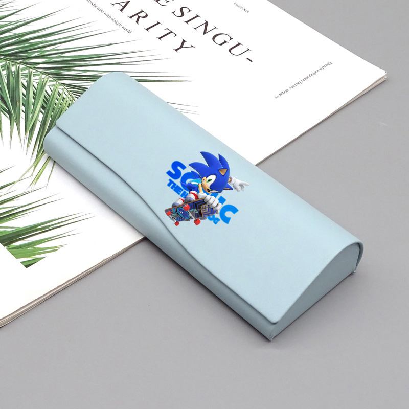 Men Accessories For Birthday Gift - Cartoon Sonics Glasses Case Hard Shell