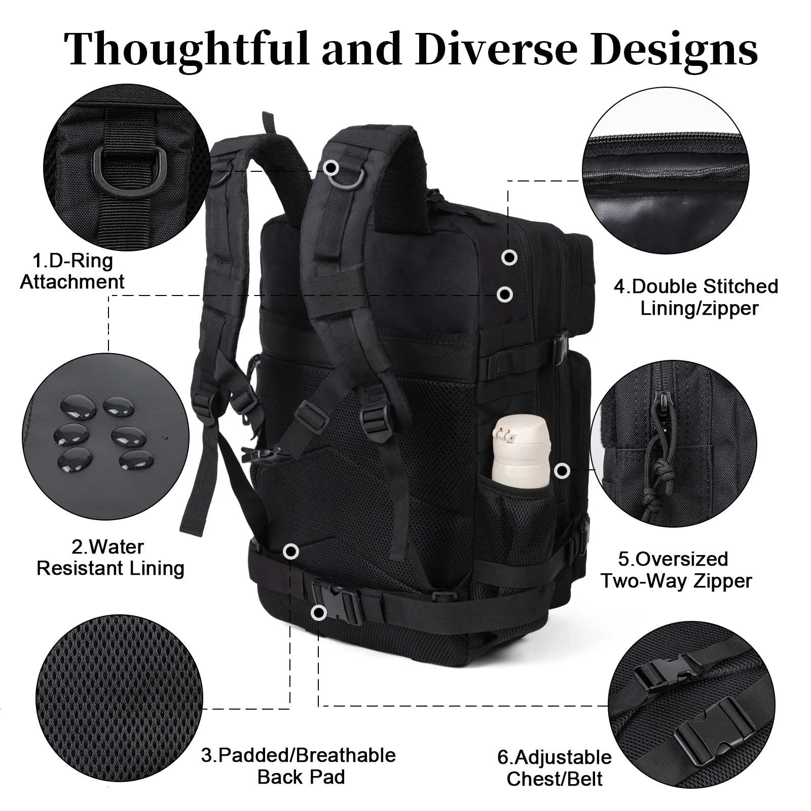 60L Army Military Tactical Bac - đánh giá và giá Men Accessories For Travel