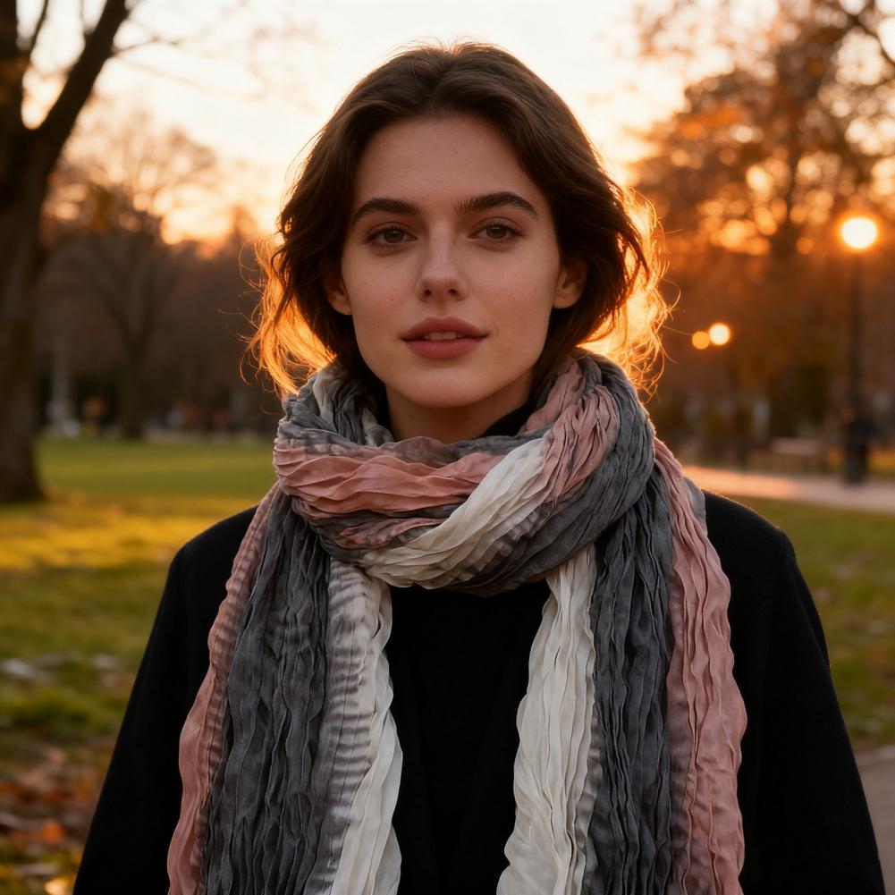 Neck Warmer Two-color Gradient - đánh giá và giá Men Accessories To Wear
