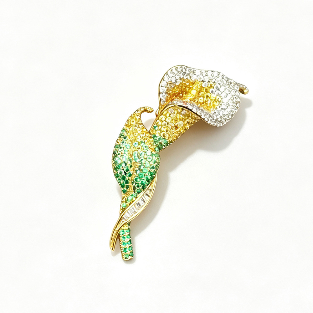 High-end Micro-inlaid Zircon E - đánh giá và giá Men Accessories Bouquet